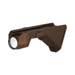 Linterna Táctica Olight Sigurd Desert Tan 1.450 Lumens + Grip Angular para Arma Recargable