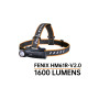 Linterna Frontal Fenix HM61R-V2.0 1600 Lumens (Luz roja y blanca) Recargable