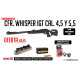 Pack Gamo CFR Whisper IGT + Visor BSA 4x32AO + Cazabalines + Monturas TS-250 Media 1 Pulgada