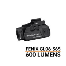 Linterna Táctica Fenix GL06-365 para Pistolas 600 Lúmenes Recargable
