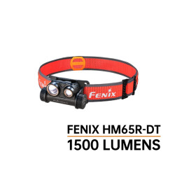 Linterna Frontal Fenix HM65R-DT Negra 1500 Lumens Recargable