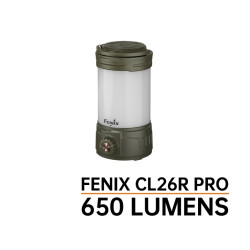 Linterna Fenix Camping CL26R Pro Verde Oliva 650 Lumens Recargable