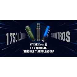 Linterna Olight Warrior Mini 3 - 1.750 Lúmenes Recargable