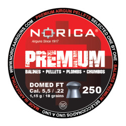Balines Norica Premium Domed FT 5,5 mm 250 ud