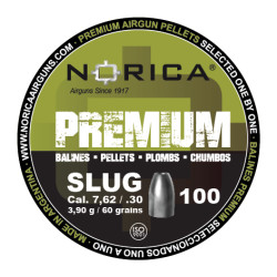 Balines Norica Premium Slug 7,62 mm 100 ud