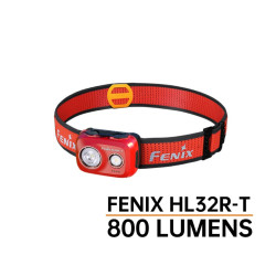 Linterna Frontal Fenix HL32R-T Roja 800 Lúmenes Recargable