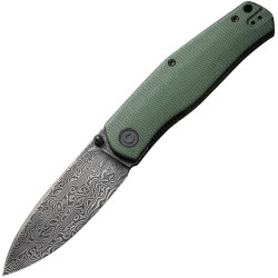 Civivi Sokoke Linerlock Hoja Damasco Micarta Verde