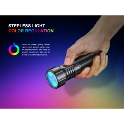 Linterna Fenix LD36R Negra 3.600 Lumens (6 Colores) Recargable