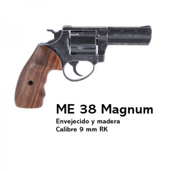 Revólver Detonador ME 38 Magnum Envejecido/Madera 380/9 mm