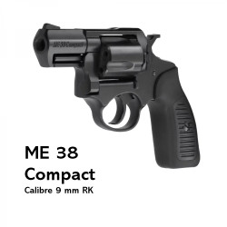 Revólver Detonador ME 38 Compact Bruñido Negro 380/9 mm