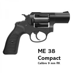 Revólver Detonador ME 38 Compact Bruñido Negro 380/9 mm