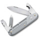 Victorinox - Navaja Suiza Multiusos Synergy Alox Silver con Clip 9 usos