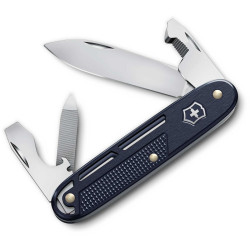 Victorinox - Navaja Suiza Multiusos Synergy Alox Azul con Clip 9 usos