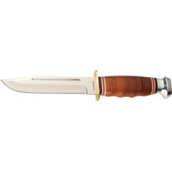 Ka-Bar Leather Handled Marine Hunter