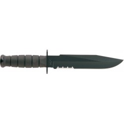 KA1271 cuchillo Ka-Bar Black Fighter Part Serr
