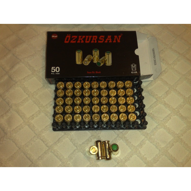 municion fogueo 9mm 50 ozkursan - consumibles - Tienda de Airsoft, replicas  y ropa militar con stock real .