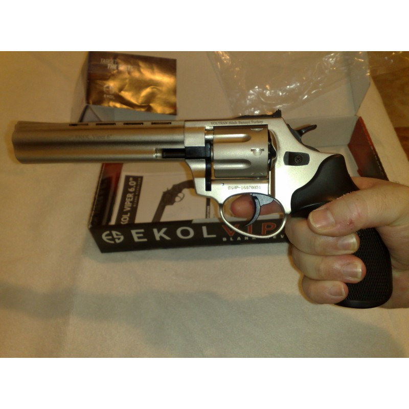 Revolver Fogueo Ekol Viper 6 Pulgadas Fume Salva Cal 9mm