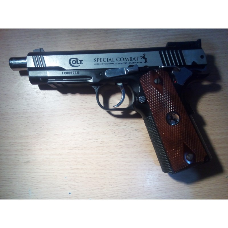 Pistola Colt Special Combat Co2 + 1500 Balines + 3 Gas