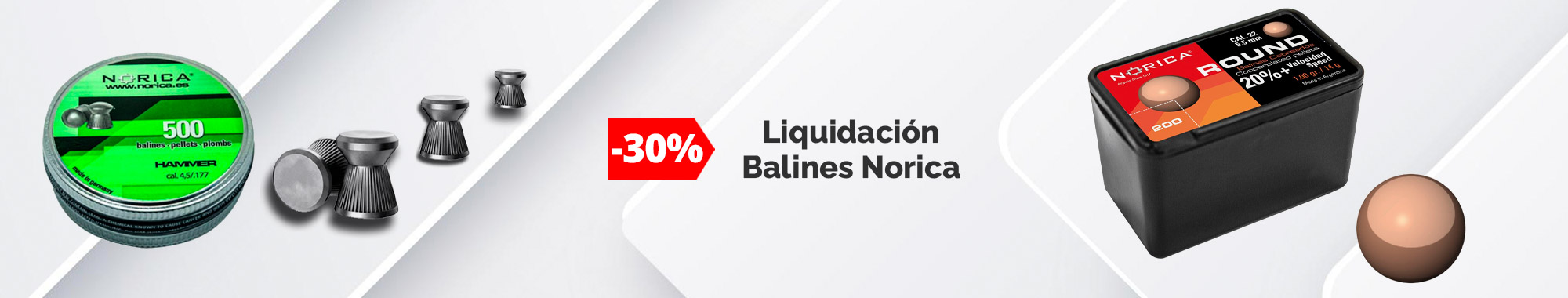 -30% liquidación balines norica
