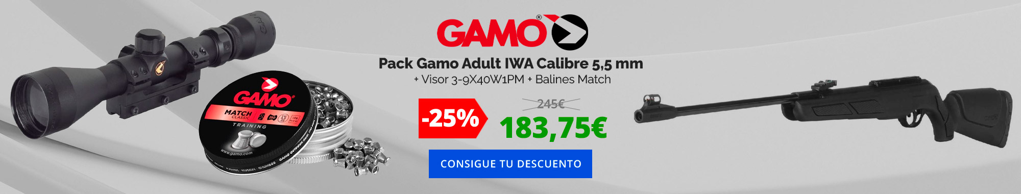 -25% Pack Gamo Adult IWA 5,5mm
